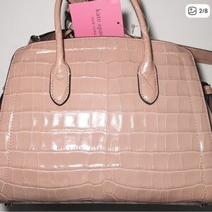 Kate Spade Blush Croc-Embossed Tote